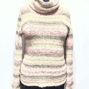 Kookai Multicolor Striped Turtleneck Sweater